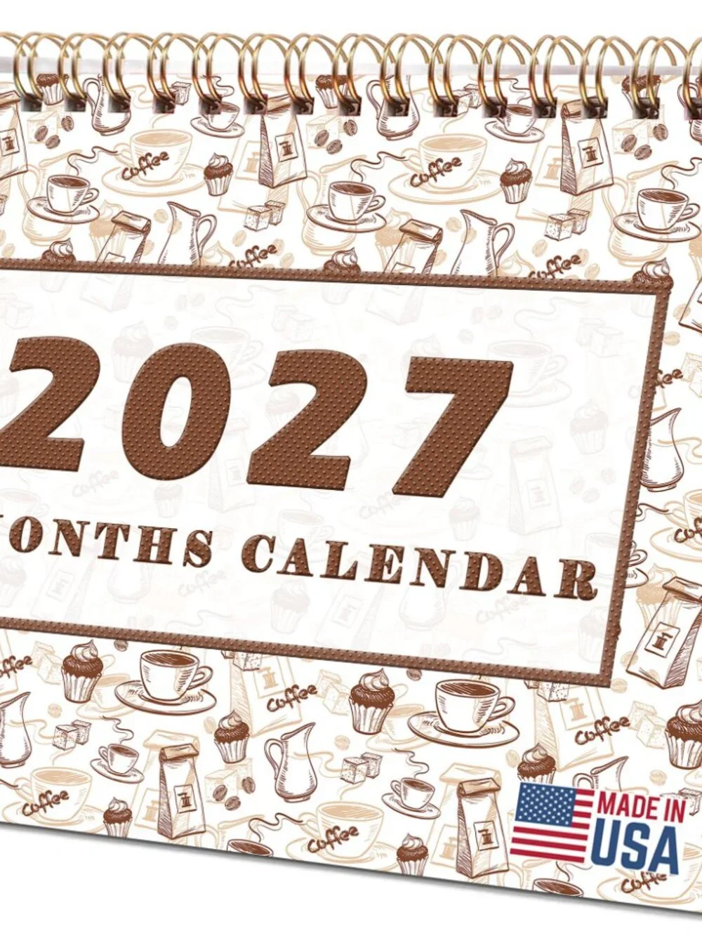 2027-12 Months Desk Calendar Desktop Planner with To-Do List & Notes 020